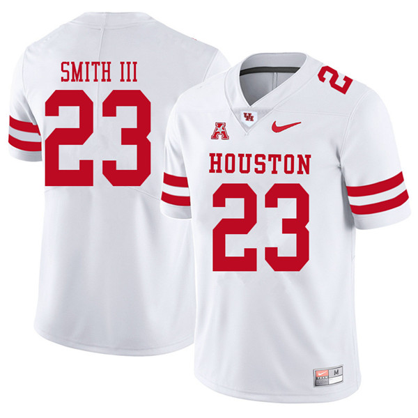 2018 Men #23 Willie Smith III Houston Cougars College Football Jerseys Sale-White - Click Image to Close